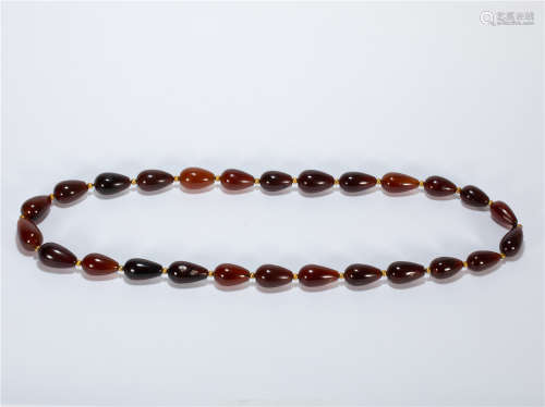 CHINESE  AGATE NECKLACE
