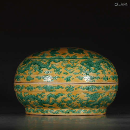 Chinese Ming Dynasty Colored Pocelain Box