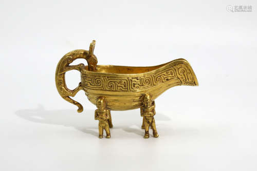 Chinese Pure Gold Wine Cup