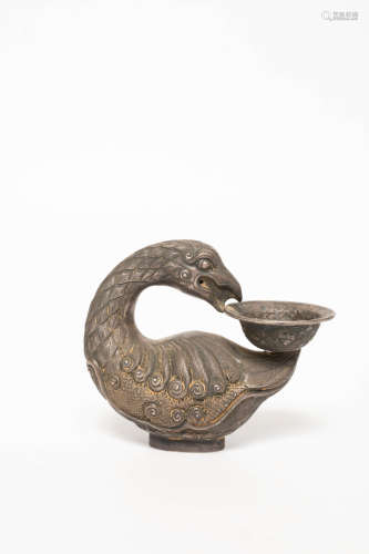 Chinese Pure Silver Duck Cup