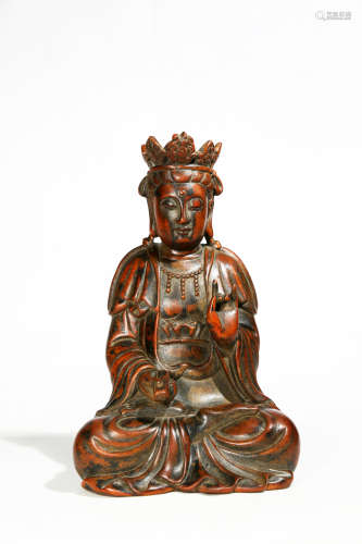 Chinese Agarwood Bodhisattva Statue
