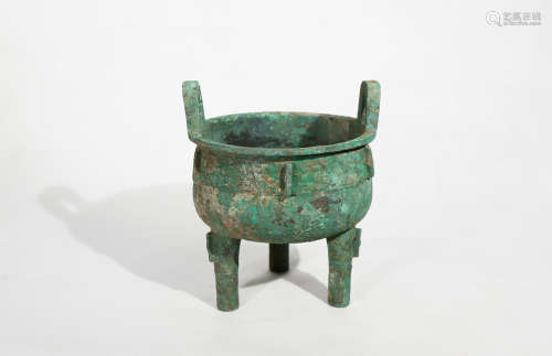 Chinese Rare Tripod Bronze Furnace