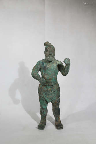 Chinese Early Period Bronze Grooms