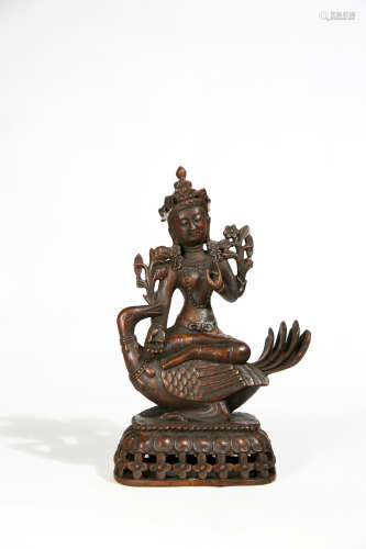 Chinese Agarwood Carved Statue