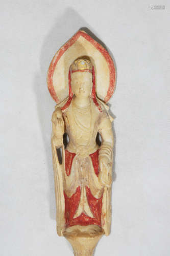 Chinese Stone Carving Guanyin Statue