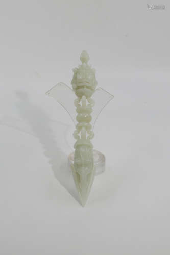 Chinese Exquisite Hetian Jade Carving Ornament