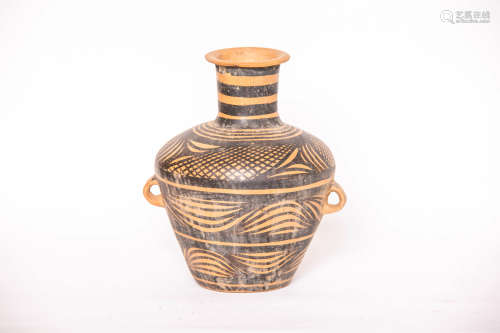 Chinese Majia Kiln Porcelain Bottle