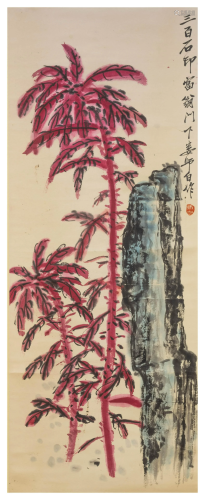 A CHINESE FLOWERS AND PLANTS PAINTING, LOU…