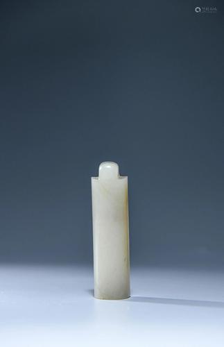 A CHINESE WHITE JADE ARROW TUBE