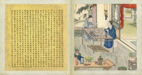 Chinesische Kunst und Antiquitäten Malerei, Qing D…