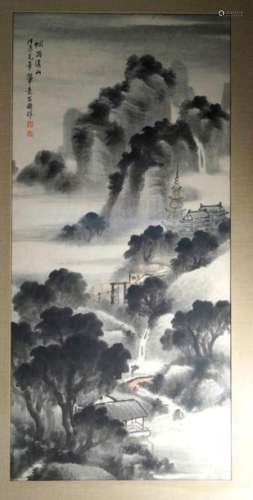 Chinesische Kunst und Antiquitäten Gemälde, Landsc…