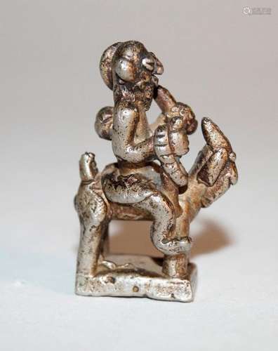 Afrika Reiterfigur Amulett, AfrikaSilberfarbenes M…