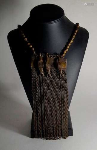 Afrika Seltenes Collier, DogonBronze und Kupfer, L…