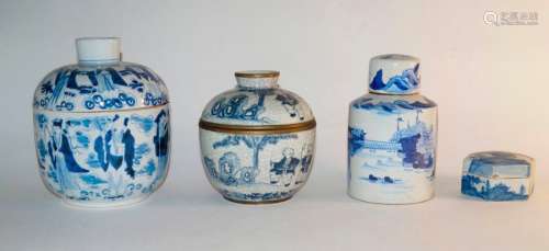 Chinesische Kunst und Antiquitäten Konvolut, blauw…