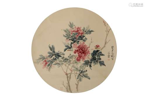 a chinese painting of peony