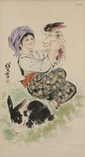 a chinese painting by liu jiyou
