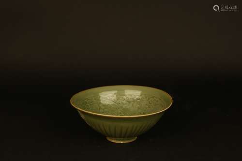 a chinese celadon glazed porcelain bowl
