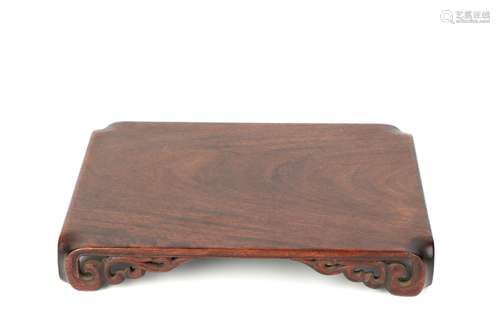 a chinese mahogany stand