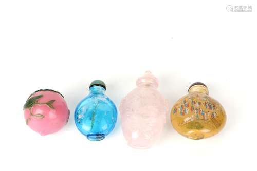 a group of chinese glass snuff bottles