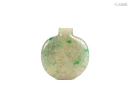 a chinese jadeite snuff bottle