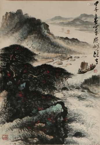 a chinese painting by li xiongcai
