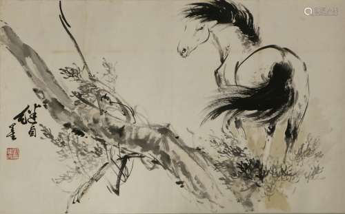 a chinese painting of horse
