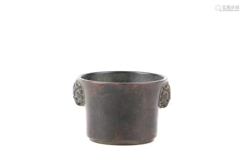 a chinese bronze incense burner