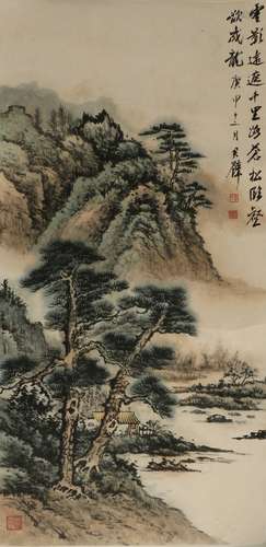 a chinese painting by huang junbi