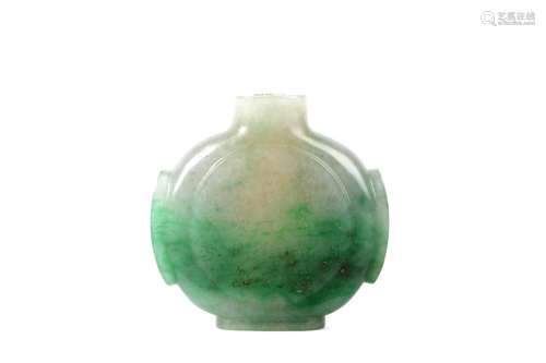 a chinese jadeite snuff bottle