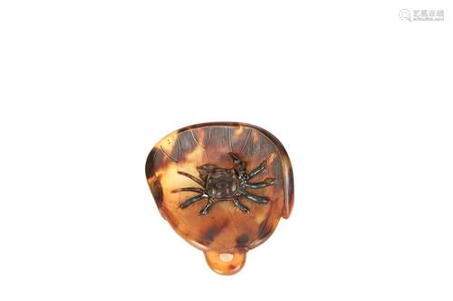 a chinese tortoise shell crab ornament