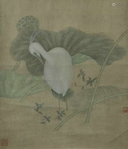 a chinese painting by jiang hongwei