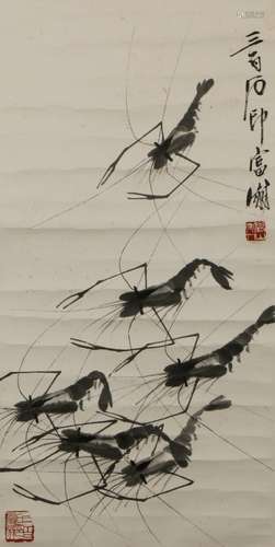 a chinese painting by qi baishi