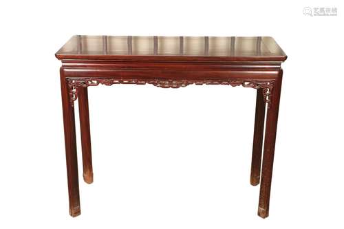 a chinese mahogany table