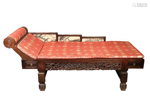 a chinese mahogany daybed