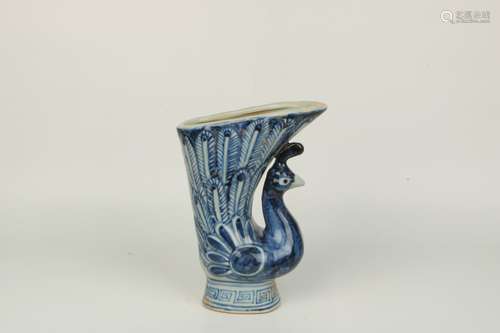 a chinese blue and white porcelain flower pot