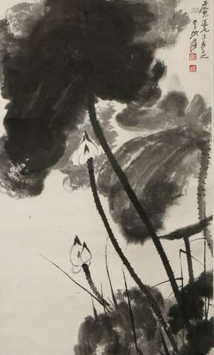 a chinese painting by zhang daqian