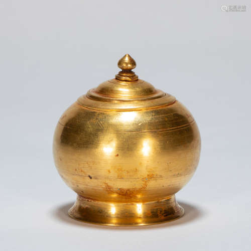 CHINESE ANCIENT GOLD POT