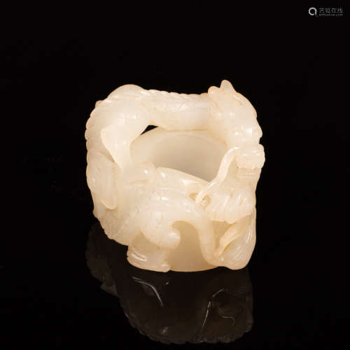 ANCIENT CHINESE HETIAN JADE RING