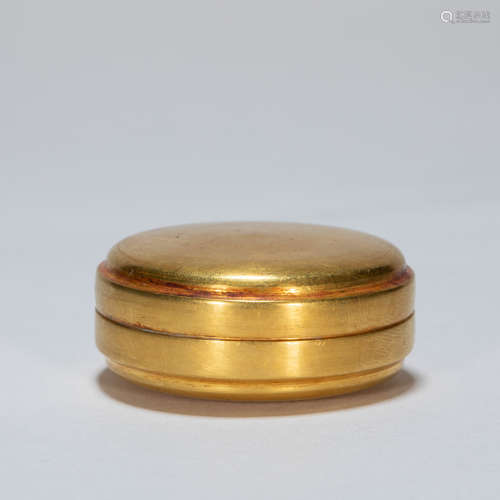 ANCIENT CHINESE PURE GOLD COMPACT
