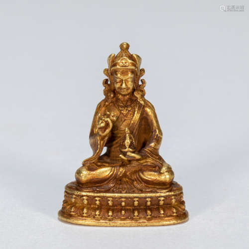 ANCIENT CHINESE PURE GOLD BUDDHA STATUES