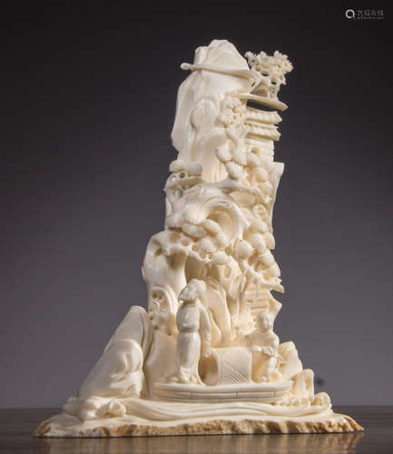 A LUJIAO LANDSCAPE ORNAMENT