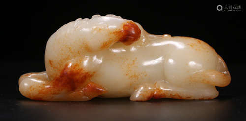 A HETIAN JADE HORSE PENDANT