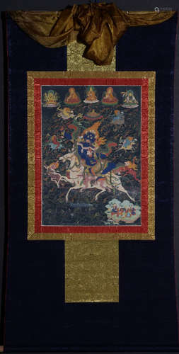 A BUDDHA PATTERN THANGKA