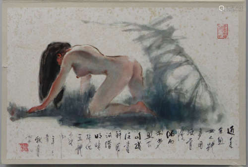 A FIGURE PATTERN PAINTING BY YANGZHIGUANG