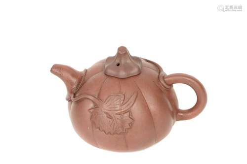 a chinese zisha teapot