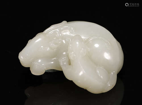 Qing Dynasty - Hetian Jade Ornament