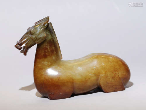 Han Dynasty - Colored Jade Horse