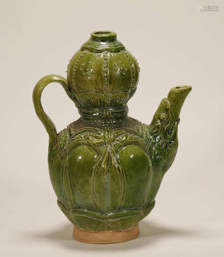 Tang Dynasty - Green Glaze Kettle