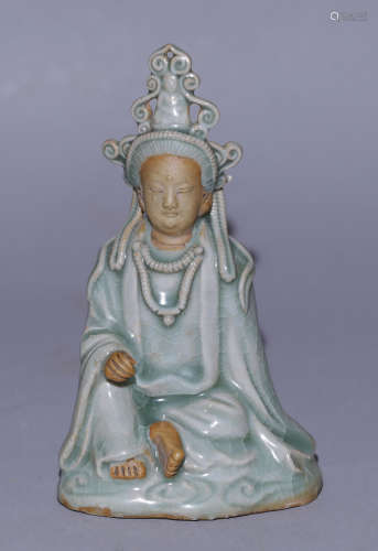 Yuan Dynasty - Colored Sitting Buddha Statue