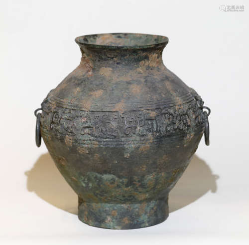 Warring State - Bronze Vessel with Carvings